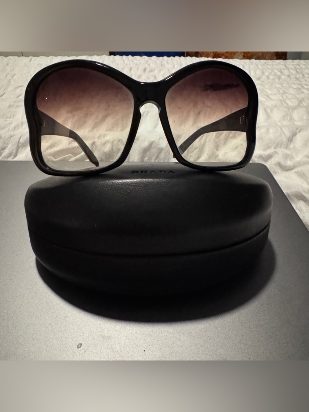 Prada Black / Brown Gradient Butterfly Sunglasses SPR181